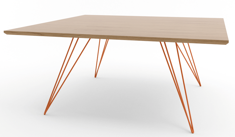 Williams Coffee Table - Small Square - Tronk - Tables + Desks - Maple - Blood Red - HORNE