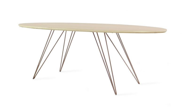 Williams Coffee Table - Thin Oval - Tronk - Tables + Desks - Maple - Blood Red - HORNE