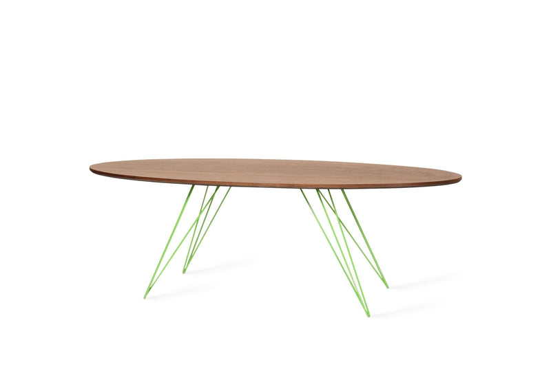 Williams Coffee Table - Thin Oval - Tronk - Tables + Desks - Maple - Blood Red - HORNE