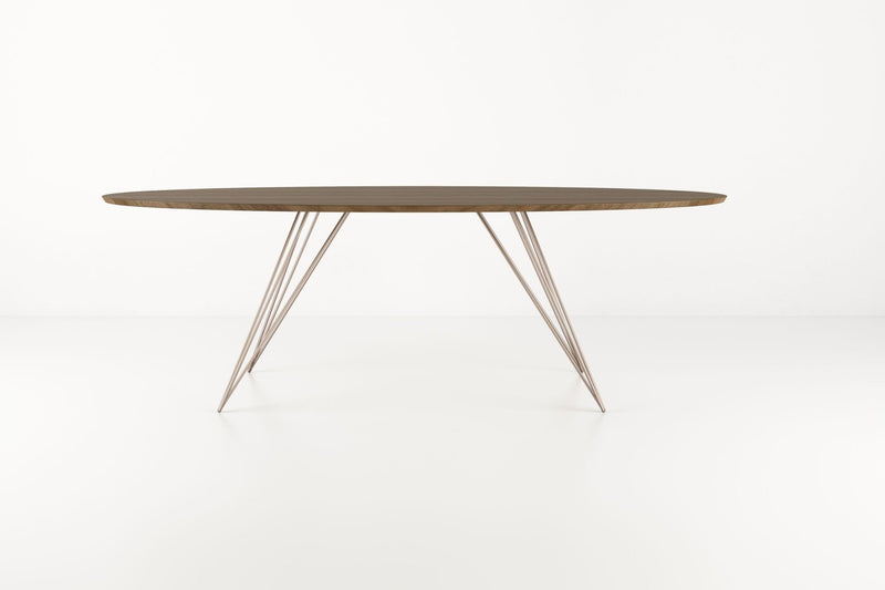 Williams Coffee Table - Thin Oval - Tronk - Tables + Desks - Maple - Blood Red - HORNE