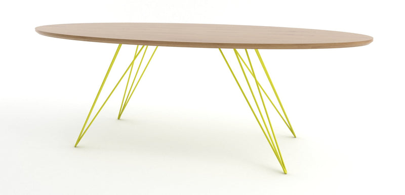 Williams Coffee Table - Thin Oval - Tronk - Tables + Desks - Maple - Blood Red - HORNE