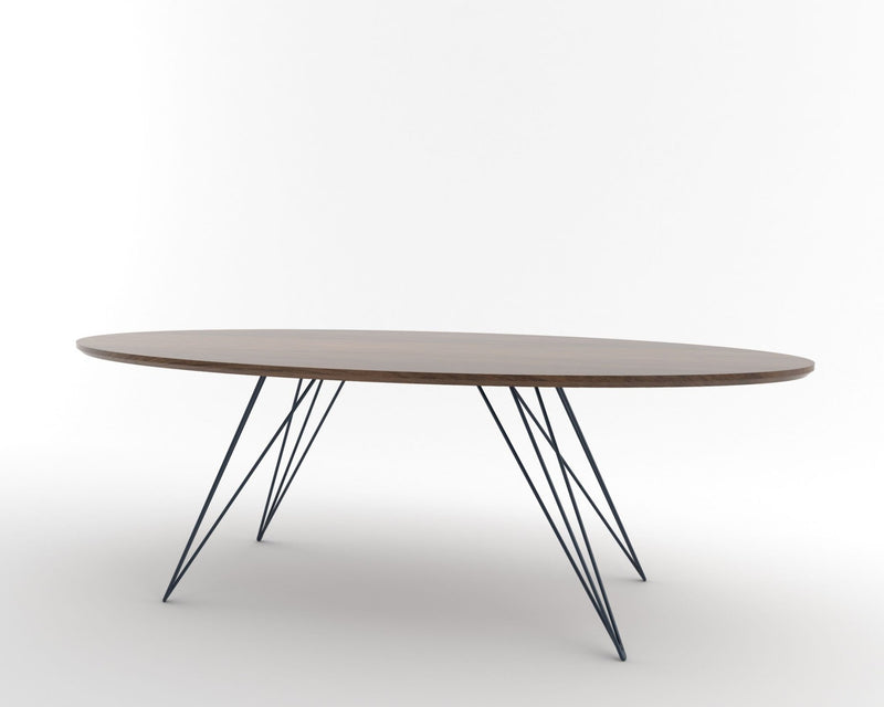 Williams Coffee Table - Thin Oval - Tronk - Tables + Desks - Maple - Blood Red - HORNE