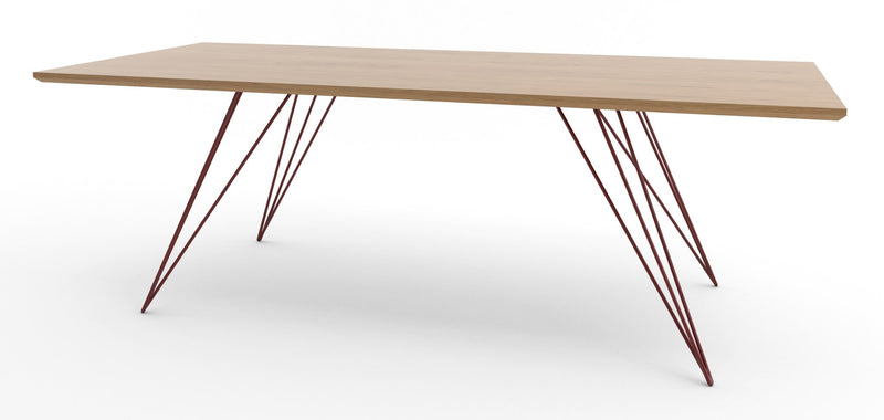 Williams Coffee Table - Thin Rectangle - Tronk - Tables + Desks - Maple - Blood Red - HORNE