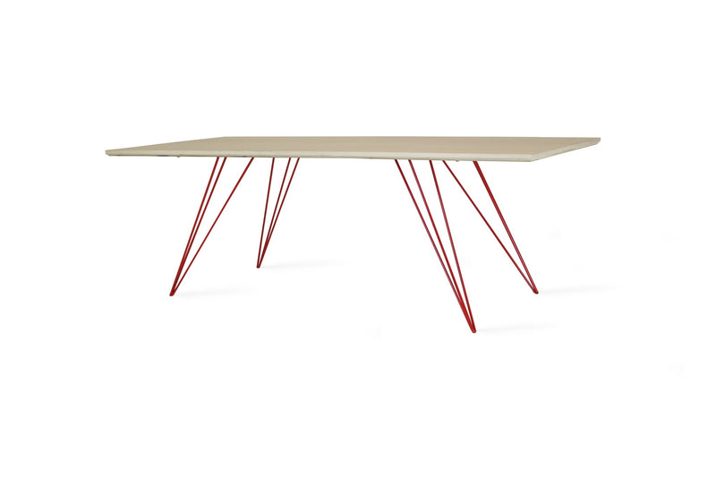 Williams Coffee Table - Thin Rectangle - Tronk - Tables + Desks - Maple - Blood Red - HORNE