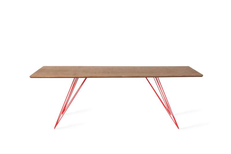 Williams Coffee Table - Thin Rectangle - Tronk - Tables + Desks - Maple - Blood Red - HORNE