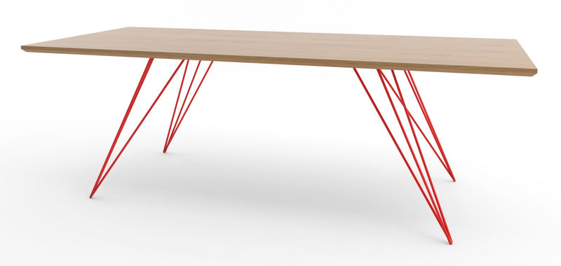 Williams Coffee Table - Thin Rectangle - Tronk - Tables + Desks - Maple - Blood Red - HORNE