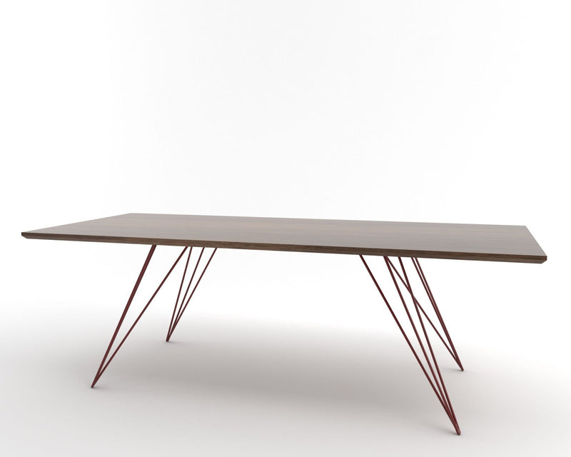 Williams Coffee Table - Thin Rectangle - Tronk - Tables + Desks - Maple - Blood Red - HORNE
