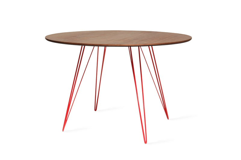 Williams Dining Table - Large Circle - Tronk - Tables + Desks - Maple - Blood Red - HORNE