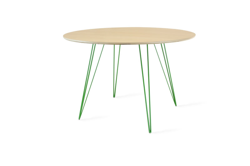 Williams Dining Table - Large Circle - Tronk - Tables + Desks - Maple - Blood Red - HORNE