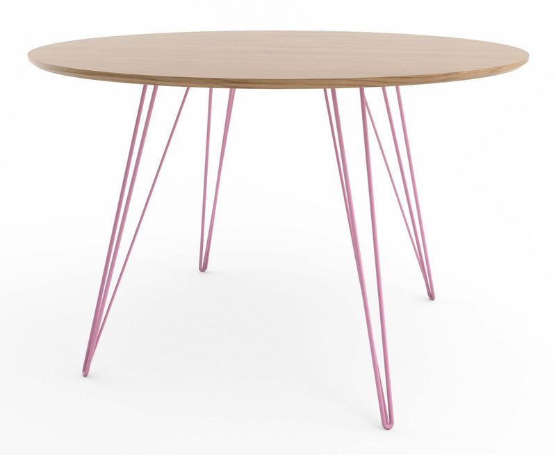 Williams Dining Table - Large Circle - Tronk - Tables + Desks - Maple - Blood Red - HORNE