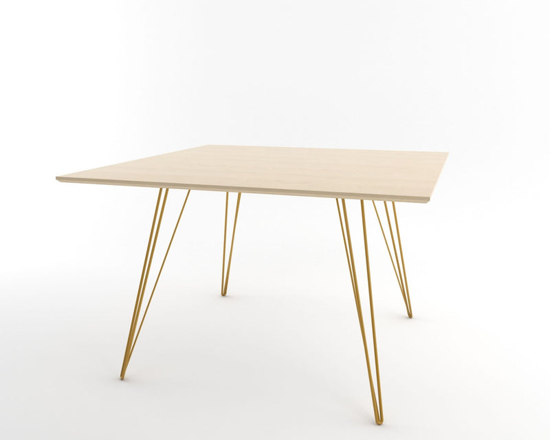 Williams Dining Table - Large Square - Tronk - Tables + Desks - Maple - Blood Red - HORNE