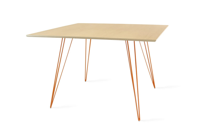 Williams Dining Table - Large Square - Tronk - Tables + Desks - Maple - Blood Red - HORNE