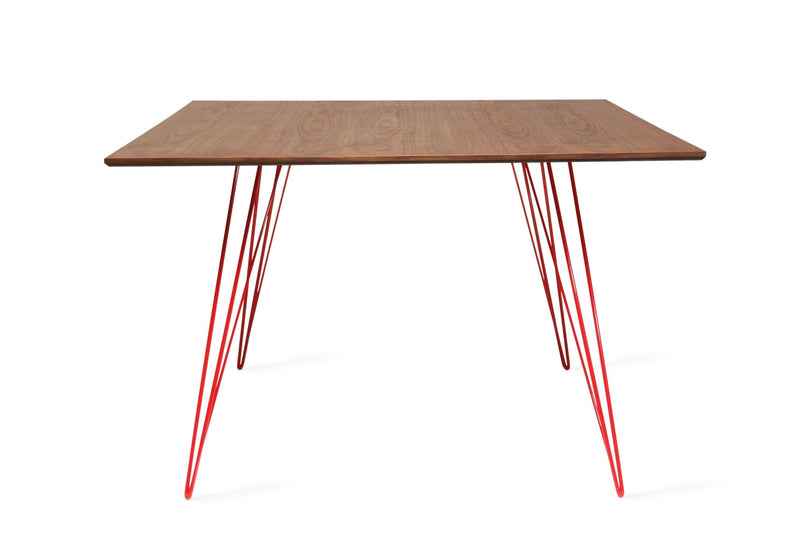 Williams Dining Table - Large Square - Tronk - Tables + Desks - Maple - Blood Red - HORNE