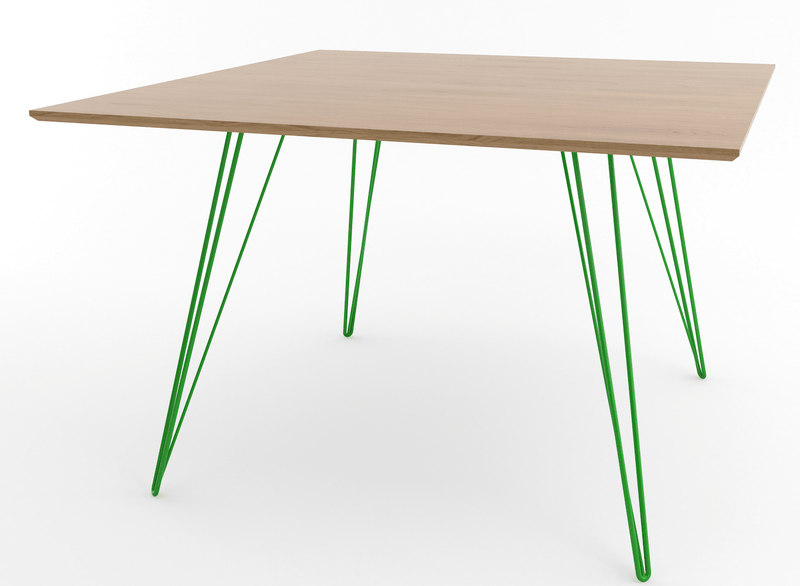 Williams Dining Table - Large Square - Tronk - Tables + Desks - Maple - Blood Red - HORNE