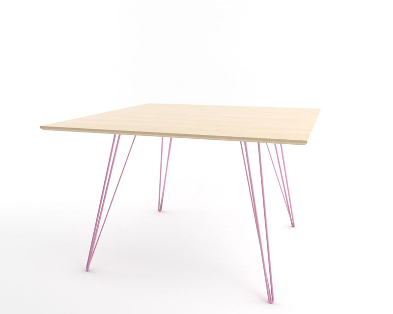 Williams Dining Table - Large Square - Tronk - Tables + Desks - Maple - Blood Red - HORNE