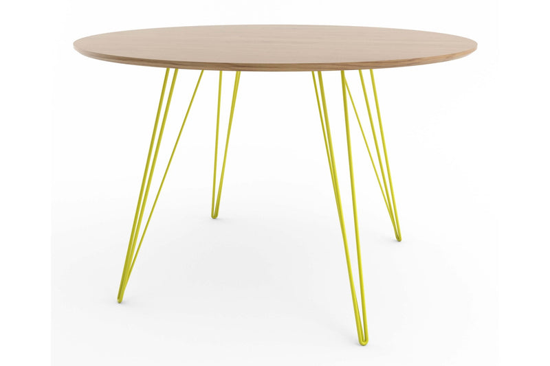 Williams Dining Table - Small Circle - Tronk - Tables + Desks - Maple - Blood Red - HORNE