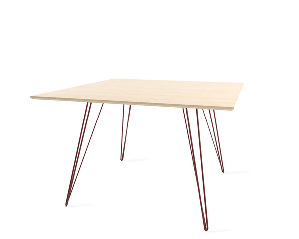 Williams Dining Table - Small Rectangle - Tronk - Tables + Desks - Maple - Blood Red - HORNE