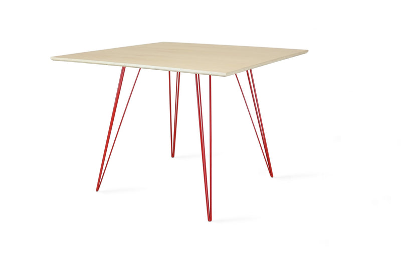 Williams Dining Table - Small Square - Tronk - Tables + Desks - Maple - Blood Red - HORNE
