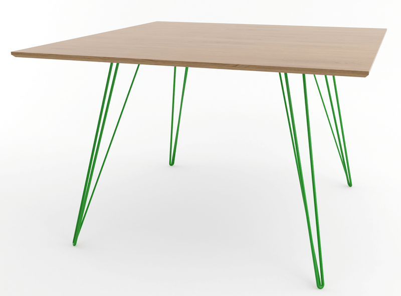 Williams Dining Table - Small Square - Tronk - Tables + Desks - Maple - Blood Red - HORNE