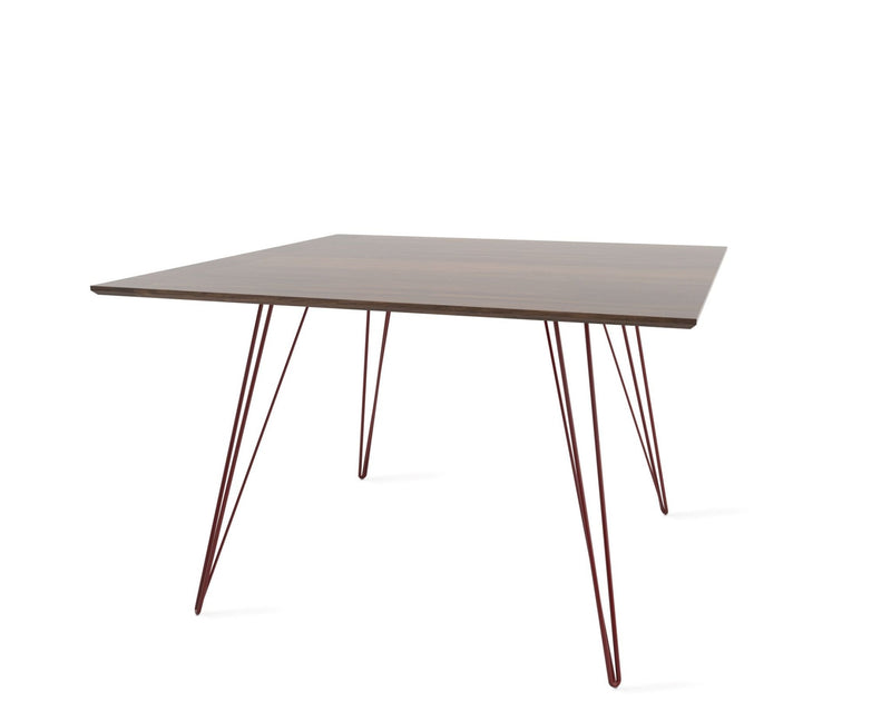 Williams Dining Table - Small Square - Tronk - Tables + Desks - Maple - Blood Red - HORNE