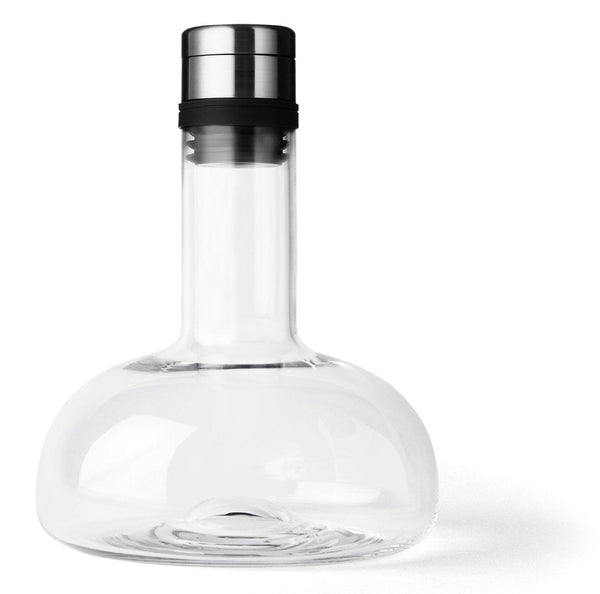 Wine Breather Carafe Original - Audo Copenhagen - Barware - Clear / Steel - HORNE