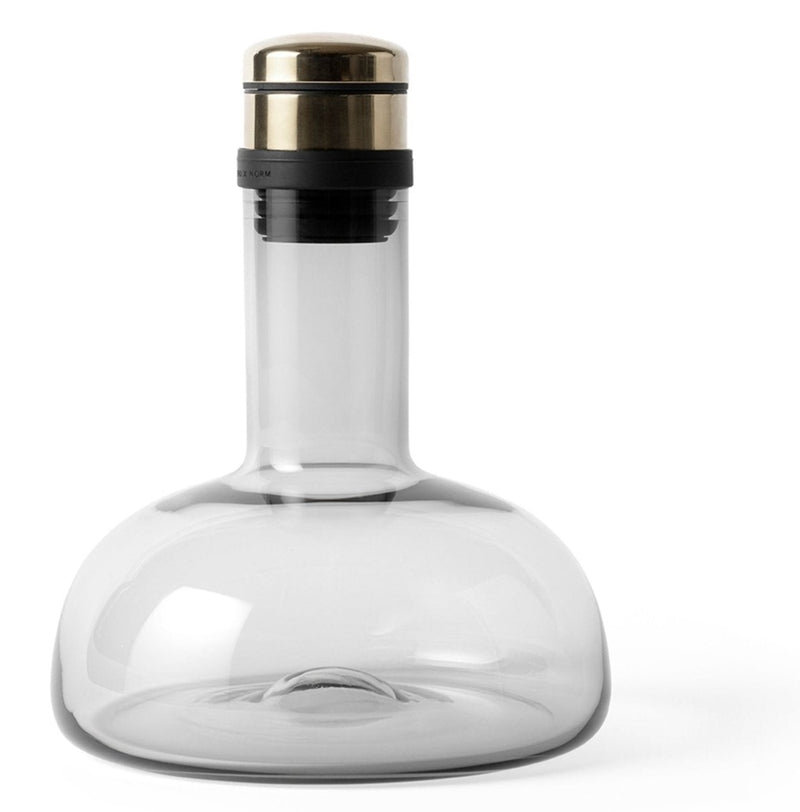 Wine Breather Carafe Original - Audo Copenhagen - Barware - Clear / Steel - HORNE