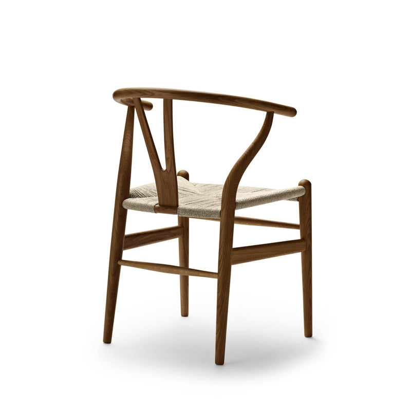 Wishbone Curved Paper Cord and Wood Chair