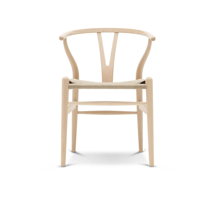 Wishbone Curved Paper Cord and Wood Chair
