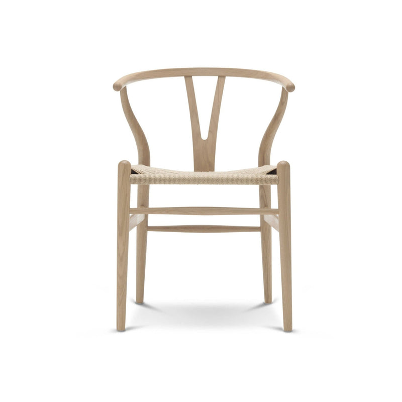 Wishbone Curved Paper Cord and Wood Chair