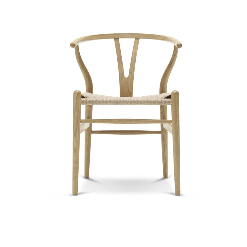 Wishbone Curved Paper Cord and Wood Chair