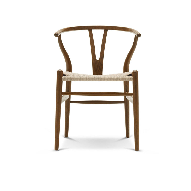 Wishbone Curved Paper Cord and Wood Chair