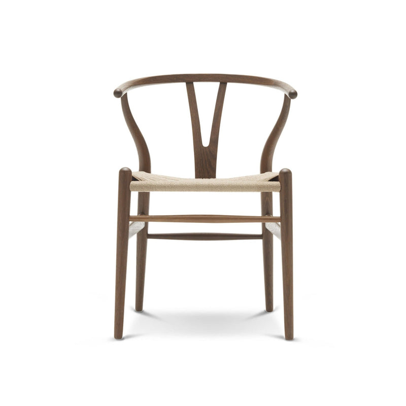 Wishbone Curved Paper Cord and Wood Chair