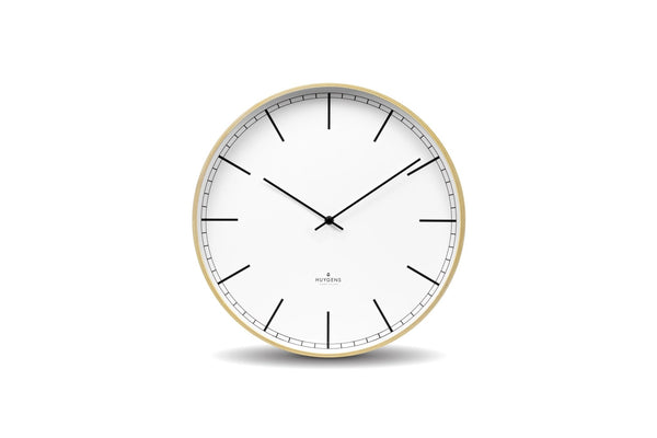 Wood35 Wall Clock - Pine Wood - Huygens - Clocks - White Index - HORNE