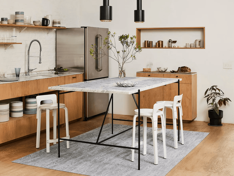 Woodgrain Floor Mat - Chilewich - Rugs - Small - Birch - HORNE