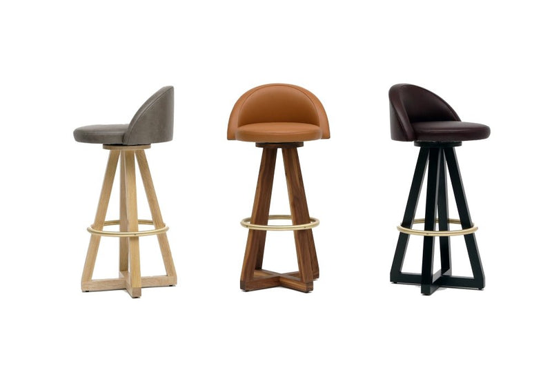 X3 Seat - Artless - Stools + Benches + Ottomans - Walnut - Blackbean - Blackened Steel - HORNE