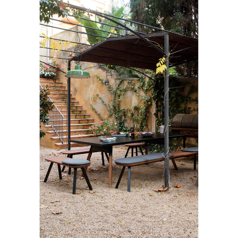 You And Me Bench - Indoor/Outdoor - RS Barcelona - Stools + Benches + Ottomans - 50 Stool - Black - HORNE