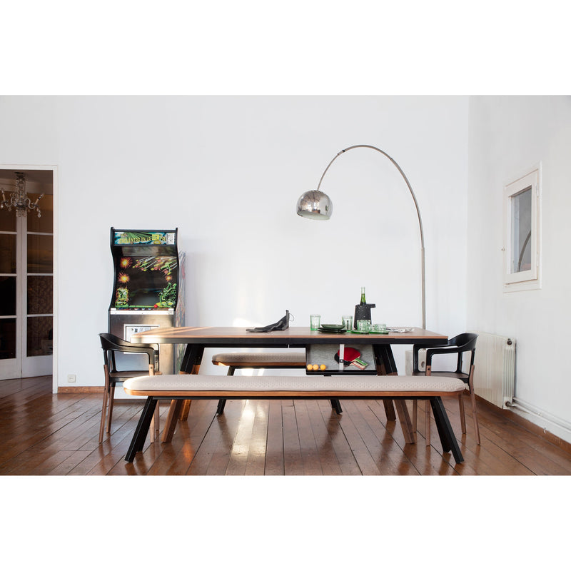 You And Me Bench - Indoor/Outdoor - RS Barcelona - Stools + Benches + Ottomans - 50 Stool - Black - HORNE