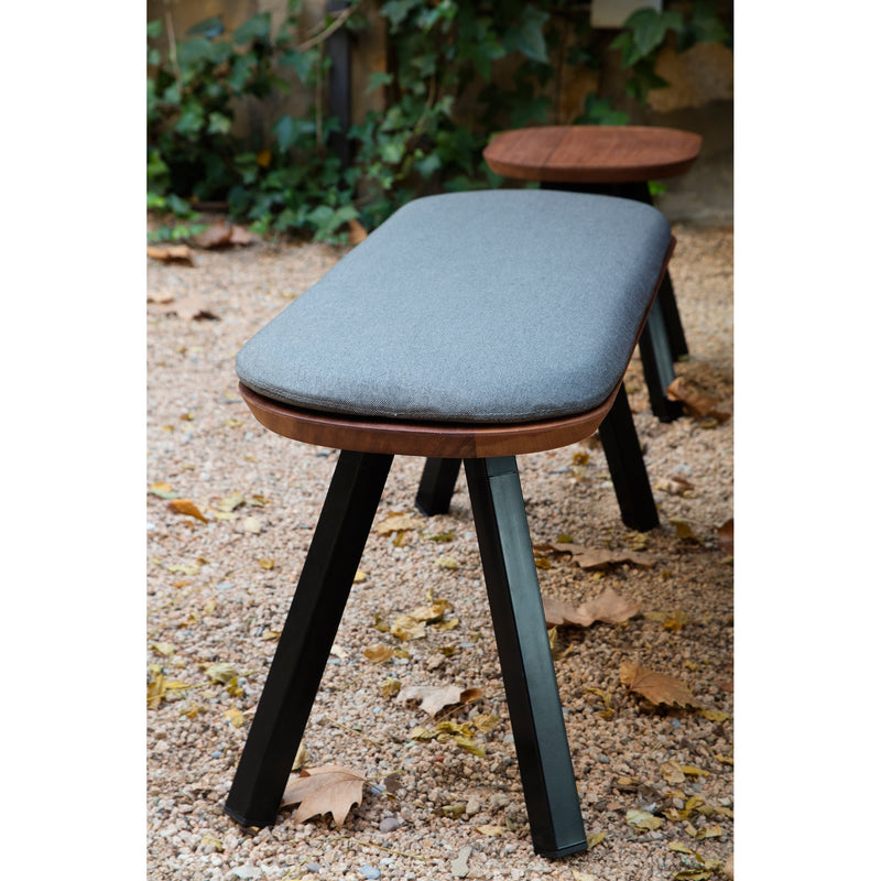 You And Me Bench - Indoor/Outdoor - RS Barcelona - Stools + Benches + Ottomans - 50 Stool - Black - HORNE