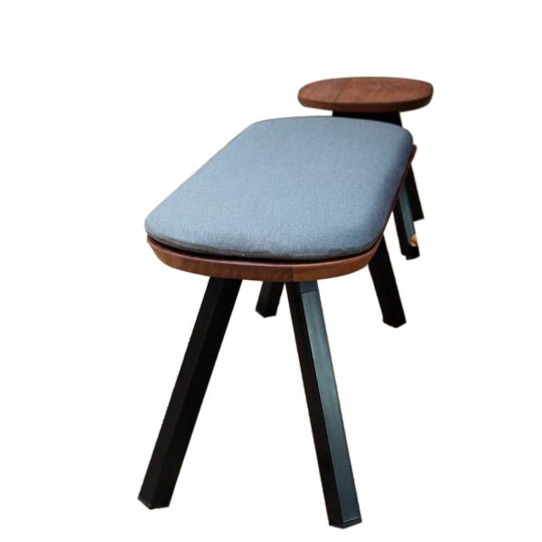 You And Me Bench - Indoor/Outdoor - RS Barcelona - Stools + Benches + Ottomans - 50 Stool - Black - HORNE