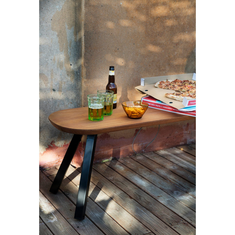 You And Me Bench - Indoor/Outdoor - RS Barcelona - Stools + Benches + Ottomans - 50 Stool - Black - HORNE