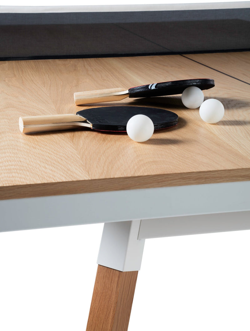 You And Me Ping Pong Table Wood - Standard - RS Barcelona - Oak - White - HORNE
