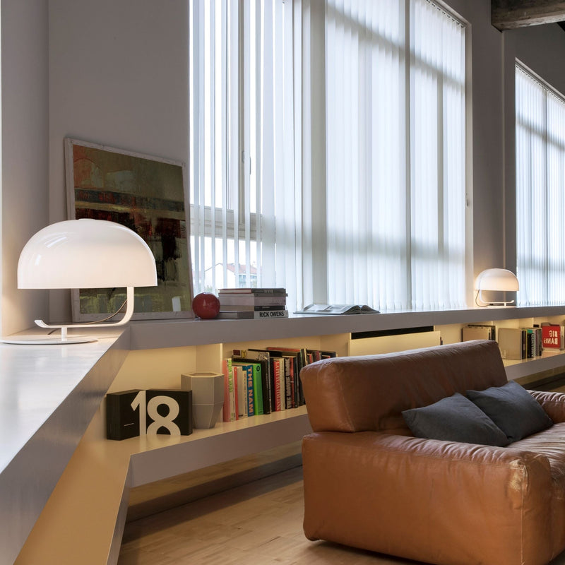 Zanuso Table Lamp - Oluce - Table + Task - White - HORNE