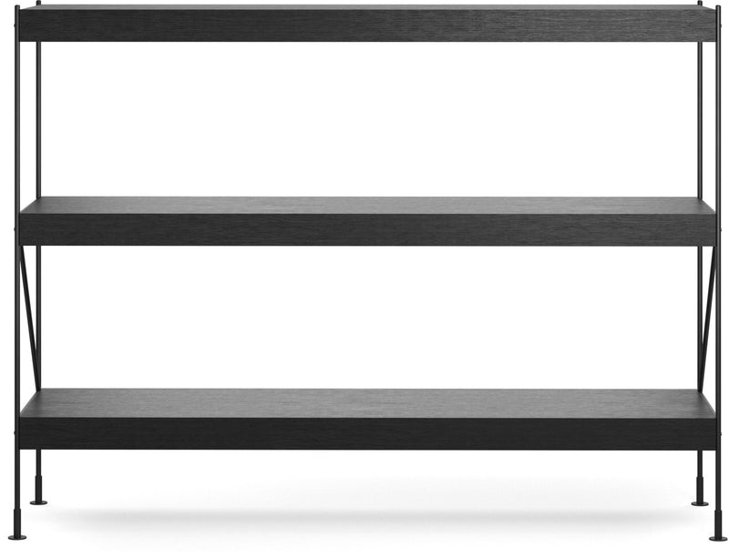 Zet Storage System, 60in. - Audo Copenhagen - Shelving - 1x2 - Black Steel - Black Oak - HORNE