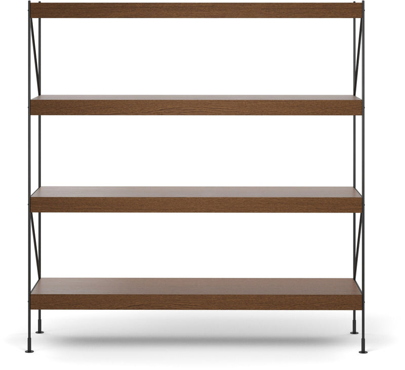 Zet Storage System, 60in. - Audo Copenhagen - Shelving - 1x2 - Black Steel - Black Oak - HORNE