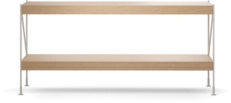 Zet Storage System, 60in. - Audo Copenhagen - Shelving - 1x2 - Black Steel - Black Oak - HORNE