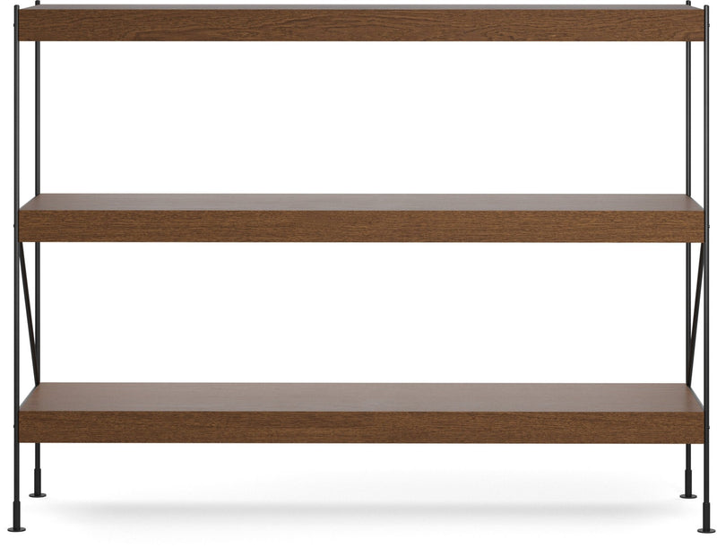 Zet Storage System, 60in. - Audo Copenhagen - Shelving - 1x2 - Black Steel - Black Oak - HORNE