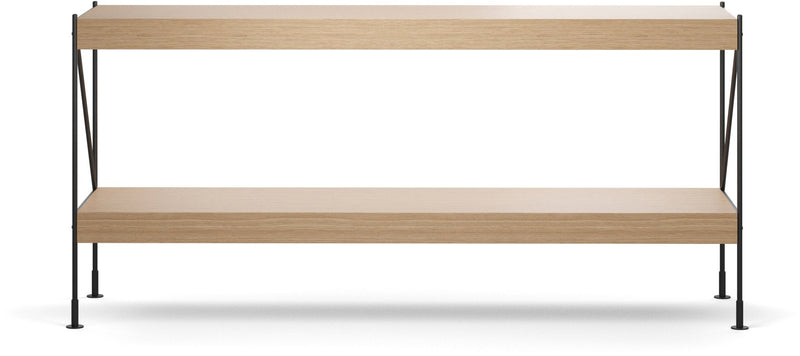 Zet Storage System, 60in. - Audo Copenhagen - Shelving - 1x2 - Black Steel - Black Oak - HORNE