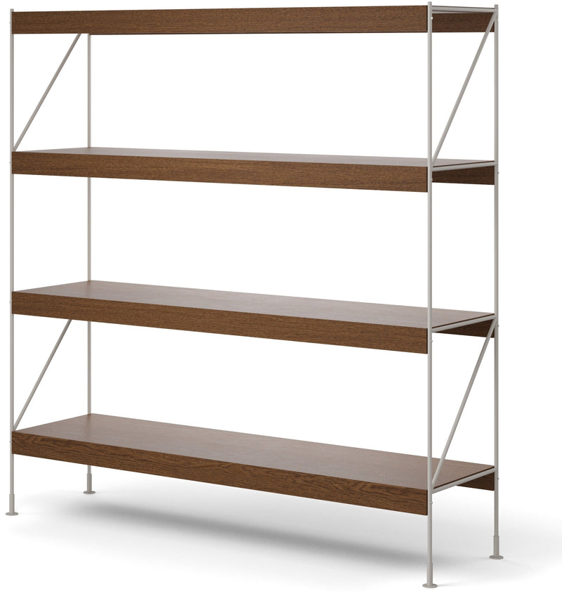 Zet Storage System, 60in. - Audo Copenhagen - Shelving - 1x2 - Black Steel - Black Oak - HORNE