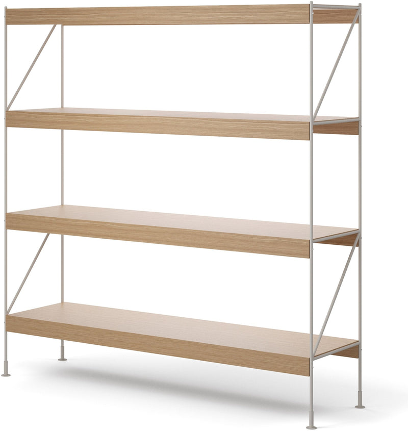 Zet Storage System, 60in. - Audo Copenhagen - Shelving - 1x2 - Black Steel - Black Oak - HORNE
