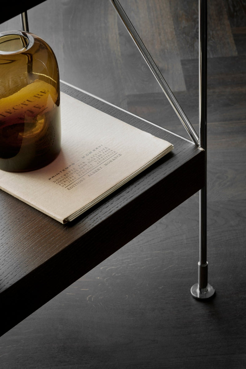 Zet Storage System, 60in. - Audo Copenhagen - Shelving - 1x2 - Black Steel - Black Oak - HORNE